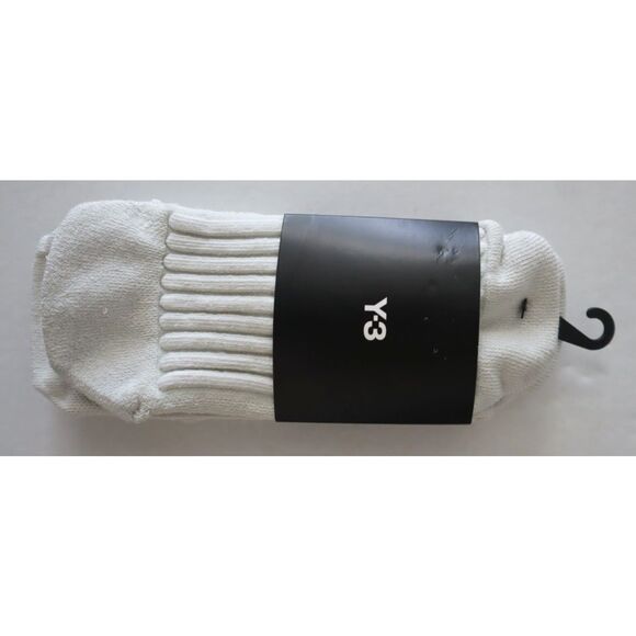 adidas Y-3 JW855 Men's Sz S Orbit Gray/Black Tennis Sportswear Crew Socks - Picture 5 of 5